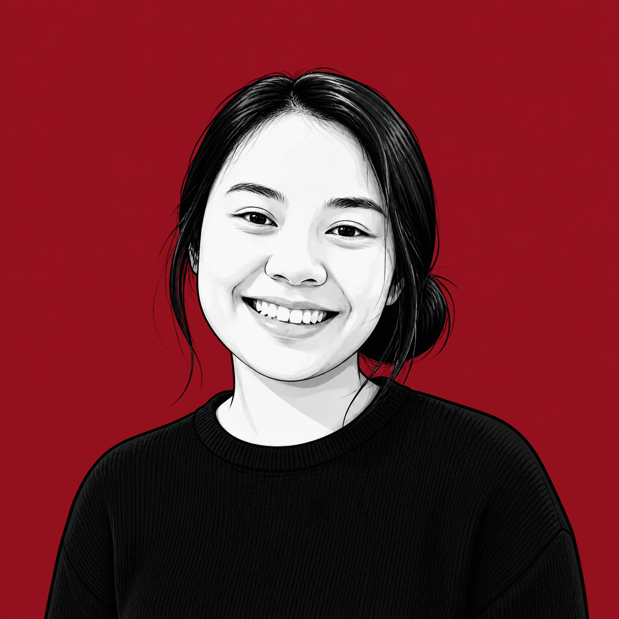 Illustrated portrait of Angelica Tanagras